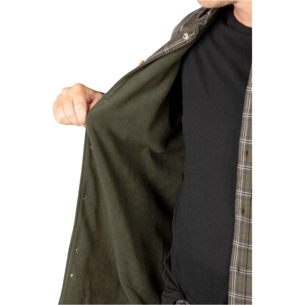 2025 Rydale Mens Fleece Lined Shirt 412891 - Dark Olive